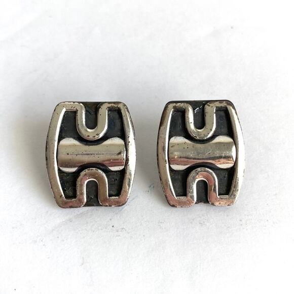 Vintage Mid Century Modernist Necklace & Earrings - Picture 8 of 13